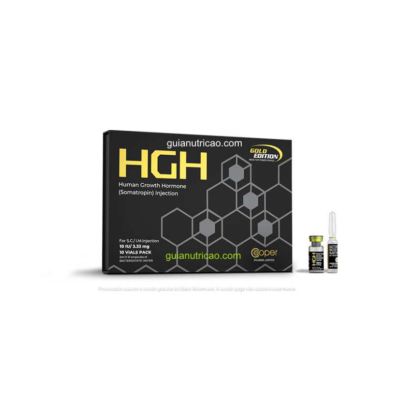 GH (Somatropina) 10UI 3.33mg 10 ampolas - Cooper Pharma