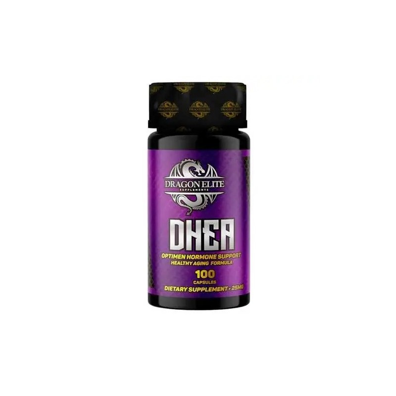 Comprar DHEA 25mg Dragon Elite Original | Preço 100 Cápsulas
