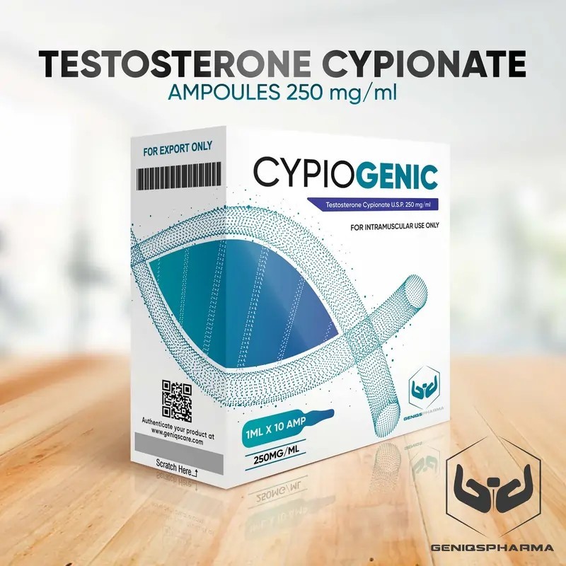 Comprar Cipionato de Testosterona Geniq Pharma | Preço 10x1ml Original