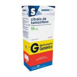 Tamoxifeno 10mg 30 comprimidos - Genérico