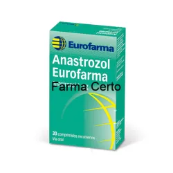 Anastrozol 1mg Com 30 Comprimidos - Eurofarma