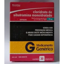 Sibutramina 15mg 30 cápsulas - Biosintética